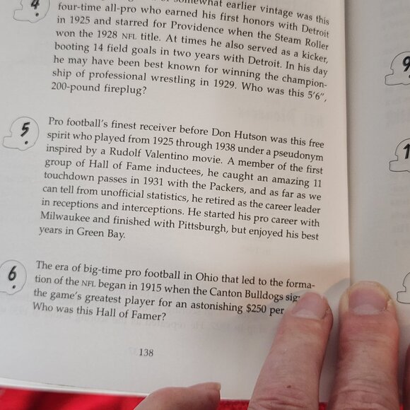 Pro Football Trivia More Than 950 NFL Questions by Bob Gill Softcover Book.... - Picture 12 of 16